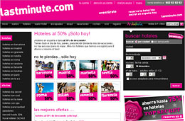 Ofertas de hoteles al 50% en España y Europa en LastMinute, sólo durante el día de hoy 17-Diciembre-2009