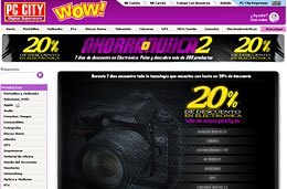 Ahorra o nunca 2 en PC City: Más de 300 productos de electrónica con un 20% de descuento adicional, válido hasta 24-Febrero-2010