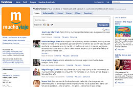 Promoción de MuchoViaje.com con el Sorteo de 300 euros para viajar con dos amigos tuyos en su página de Facebook, válido hasta 15-Enero-2010