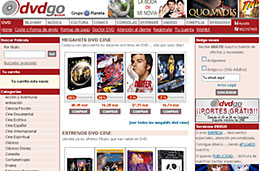DVDGo Gastos de envío gratuítos para compras superiores de 25€ codigo promocional descuento oferta