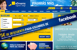 Cupón descuento eDreams para usar en la reserva de vuelos, válido hasta 15-Mayo-2009