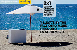 Vueling 2x1 con ofertas de vuelo para reservas en agosto y tener vuelo gratis a partir de septiembre