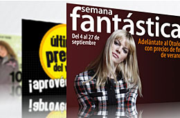 Semana Fantastica El Corte Ingles con ofertas de todo tipo en Septiembre