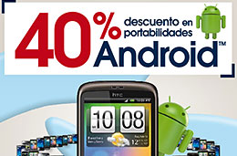 Codigos promocionales en The Phone House de un 40% en portabilidades Android y de un 30% en smartphones