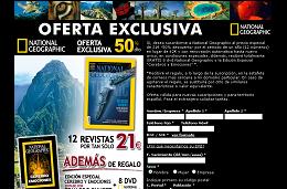 Descuento 50% en suscripción a la revista National Gographic