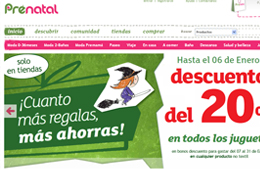 Cupón promocional Prenatal con un 30% de descuento