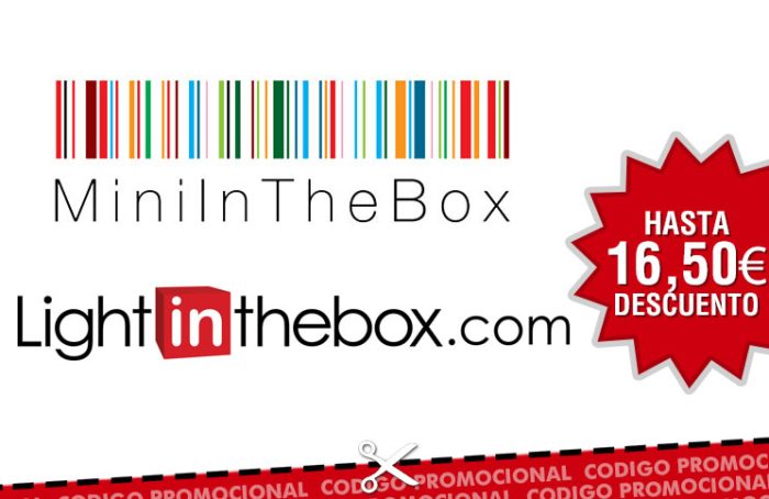 Codigos descuento en Light in the Box y Mini in the Box para tener hasta 16,50€ de descuento