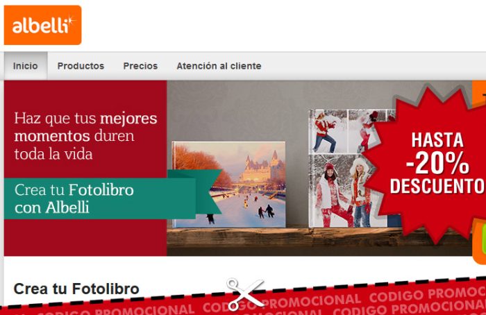Código descuento Albelli en fotolibros