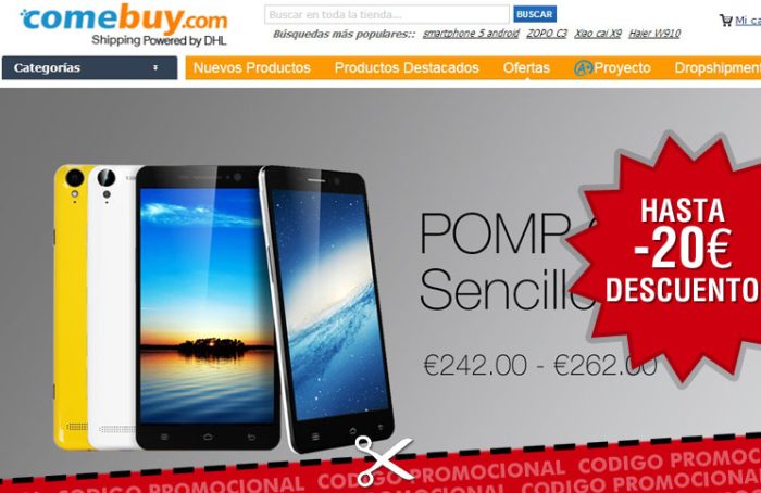 Nuevos códigos promocionales con Comebuy de hasta 20€ de descuento