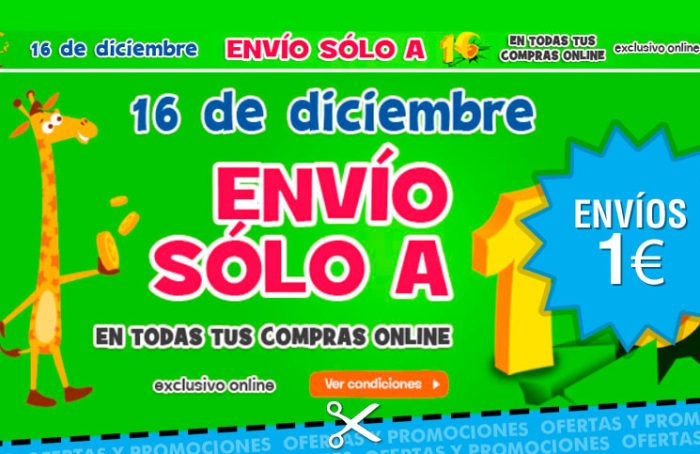 Envíos a 1 euro en Toys R Us