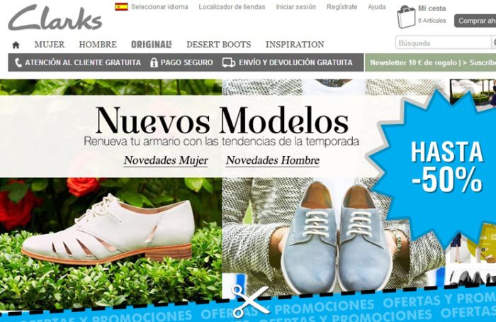 Disfruta de unas fantásticas rebajas con descuentos de hasta 50% en la tienda online de zapatos Clarks