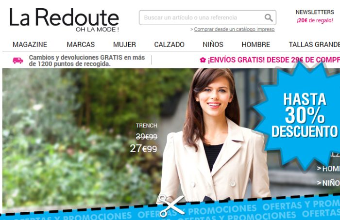 Descuentos de hasta 30% en la Redoute
