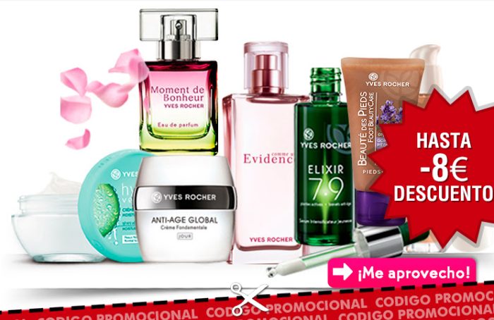 Cupones descuento de Yves Rocher con rebajas de hasta 8€