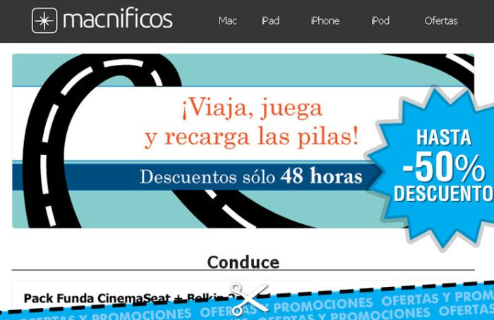 Rebajas en Macnificos con descuentos de hasta el 50% en accesorios para viajes
