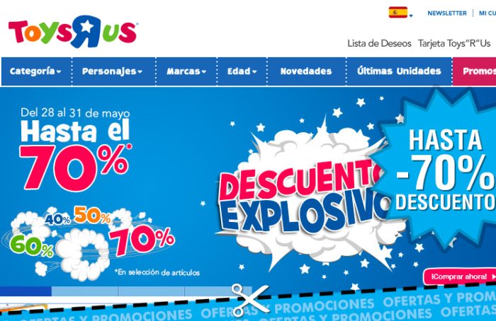 Descuentos explosivos en Toys R Us con ahorros de hasta el 70%