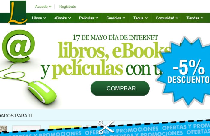 Día de Internet en Casa del Libro con descuentos del 5% en libros, películas y ebooks