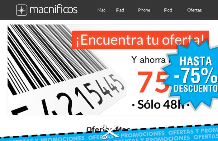 Descuentos de hasta el 75% en Macnificos durante tiempo limitado