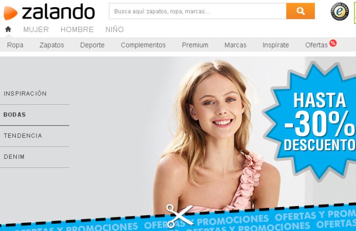 Promo de Zalando con hasta 30% descuento en moda