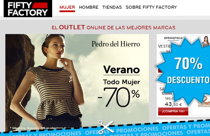 Todo Mujer al 70% en Fifty Factory