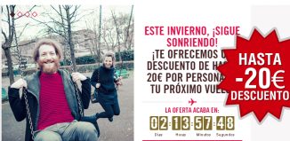Cupón descuento de Volotea con hasta 20€ de descuento en vuelos