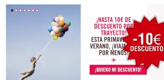 Código descuento 10 euros Volotea